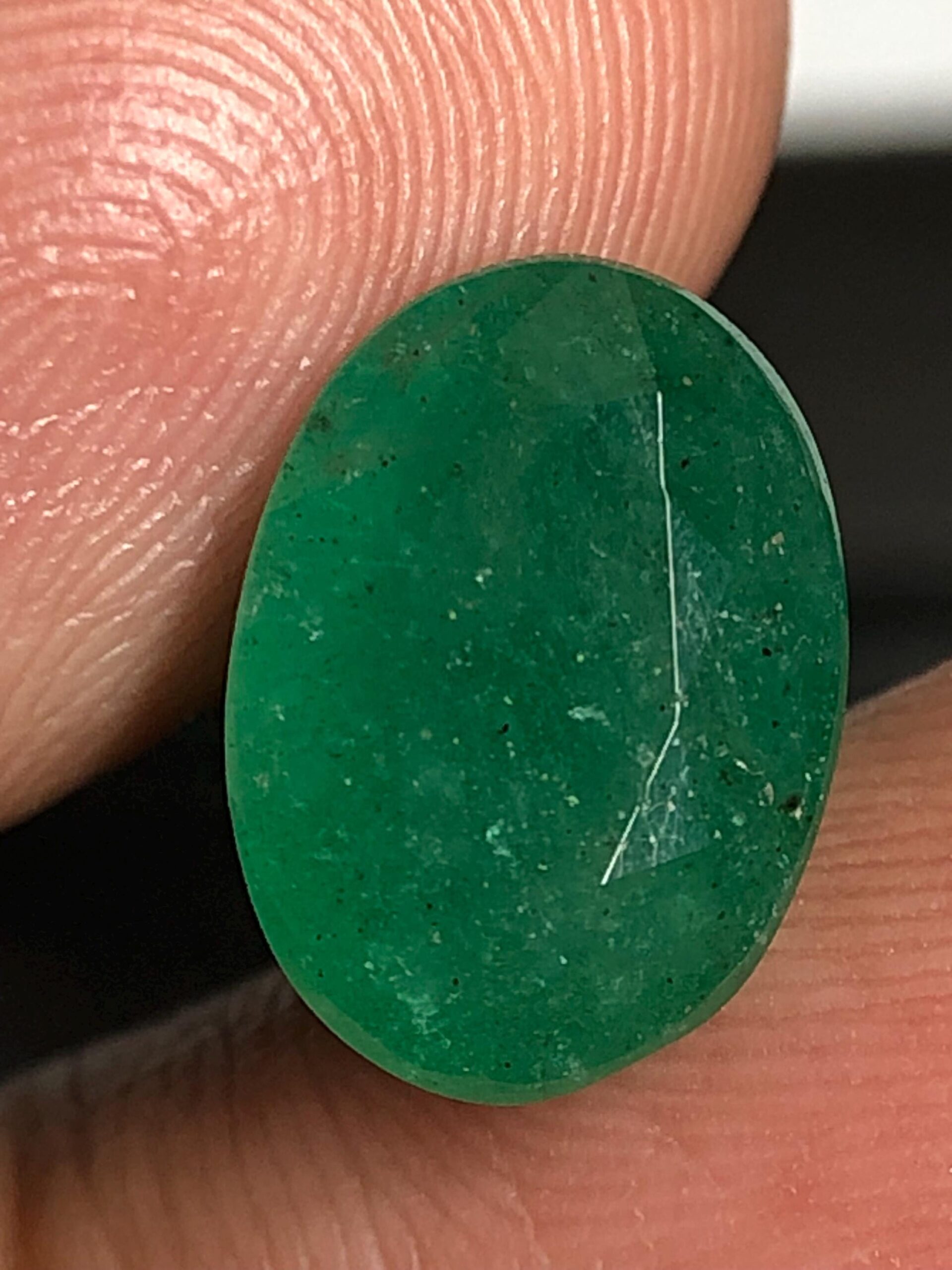 Natural Zambian Emerald Oval Gemstone, 3.91 Ct Vivid Green Faceted Stone, May Birthstone Gem - Image 3