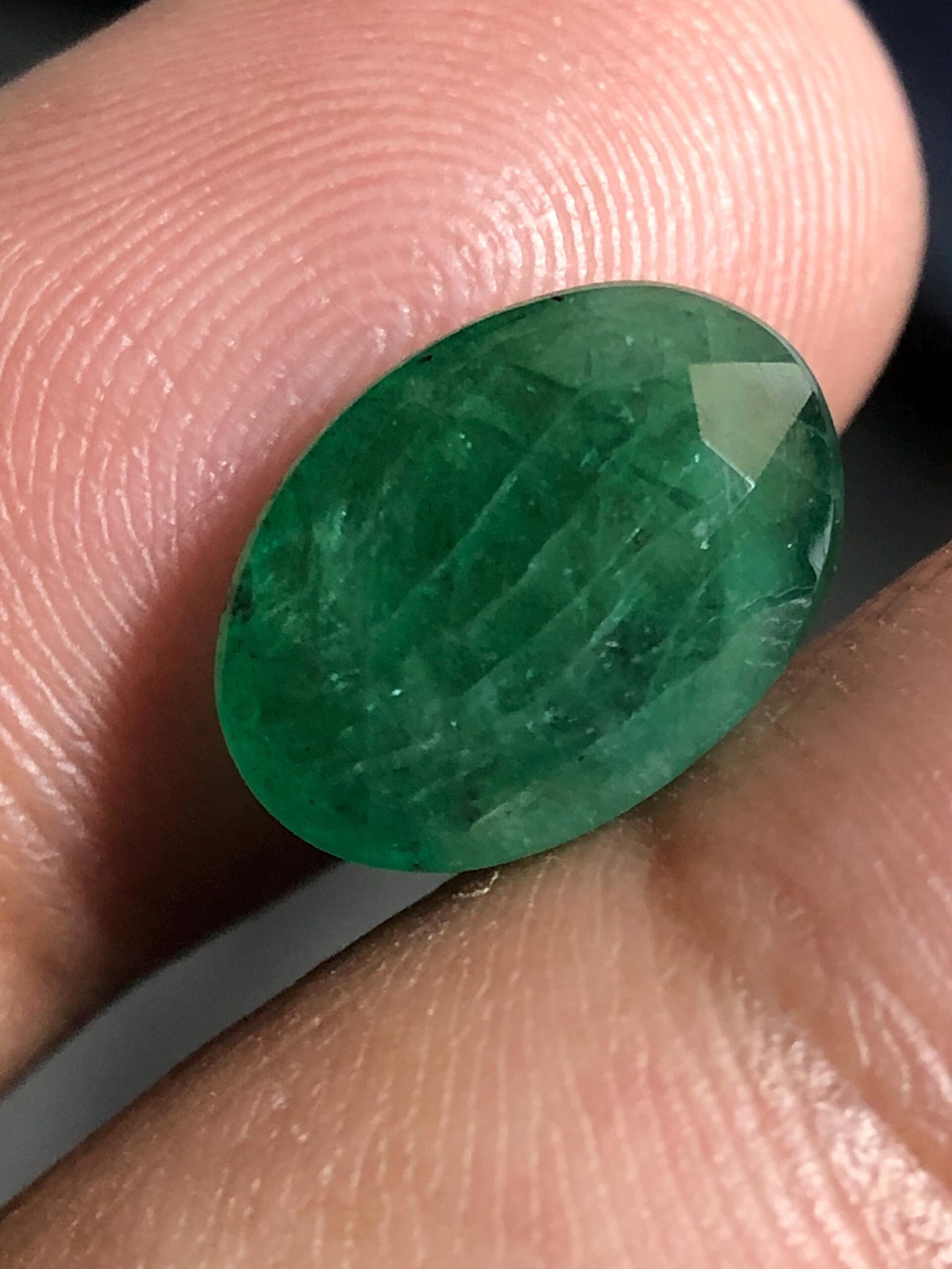 4.01 Carat Natural Emerald Oval Cut | Genuine Emerald Loose Gemstone - Image 2