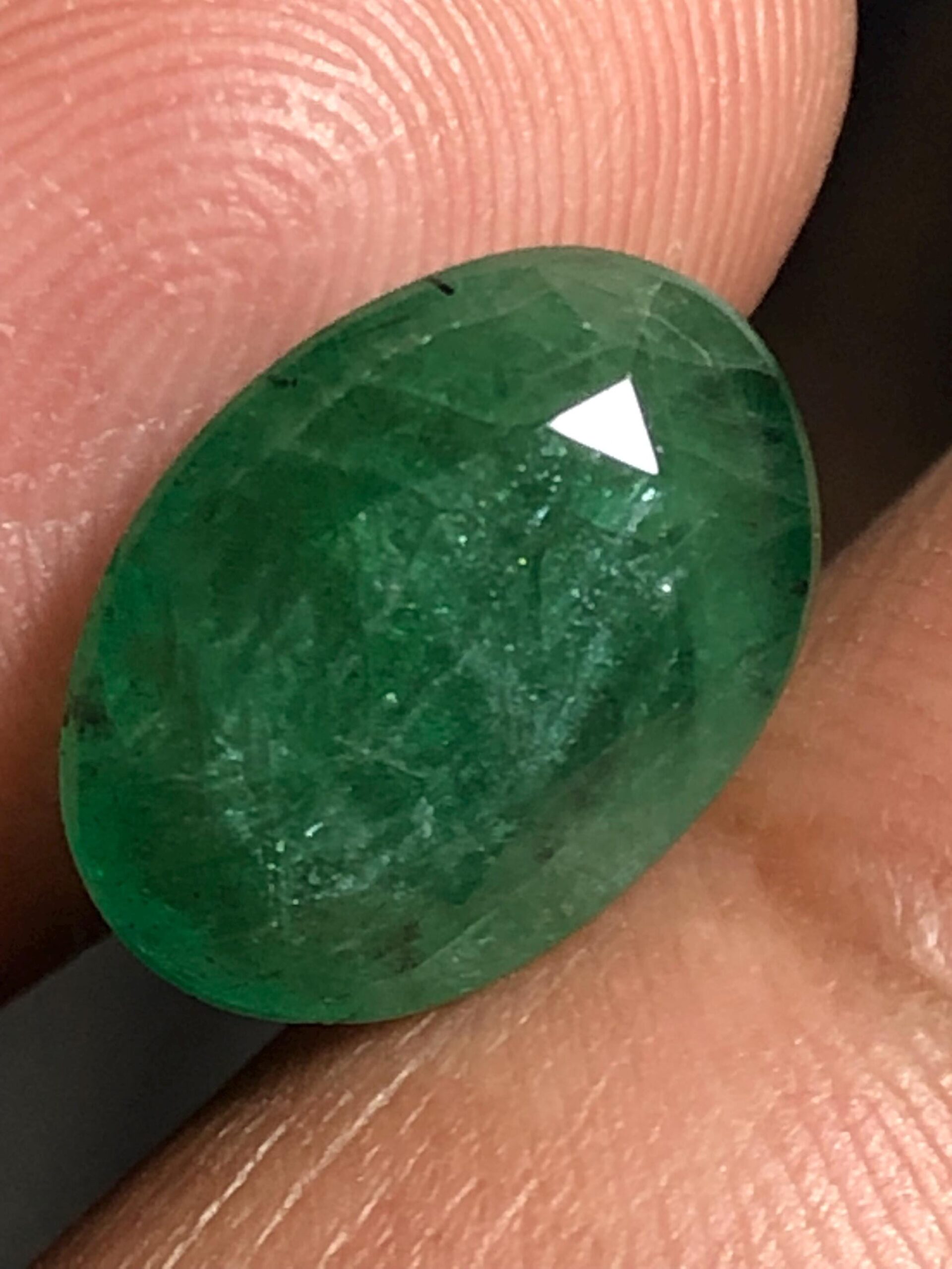 4.01 Carat Natural Emerald Oval Cut | Genuine Emerald Loose Gemstone - Image 3