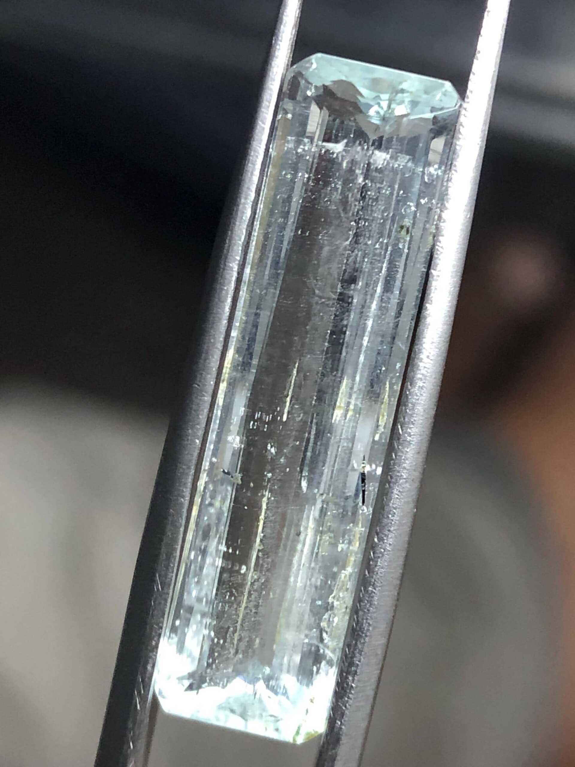 Natural Aquamarine Emerald Cut Gemstone, Pale Blue Beryl, March Birthstone Jewelry Stone - Image 5