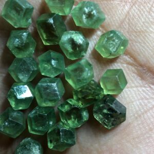 Natural Demantoid Garnet Lot – 21.20 Carats | 20 Pieces | 4.5–6.5 mm