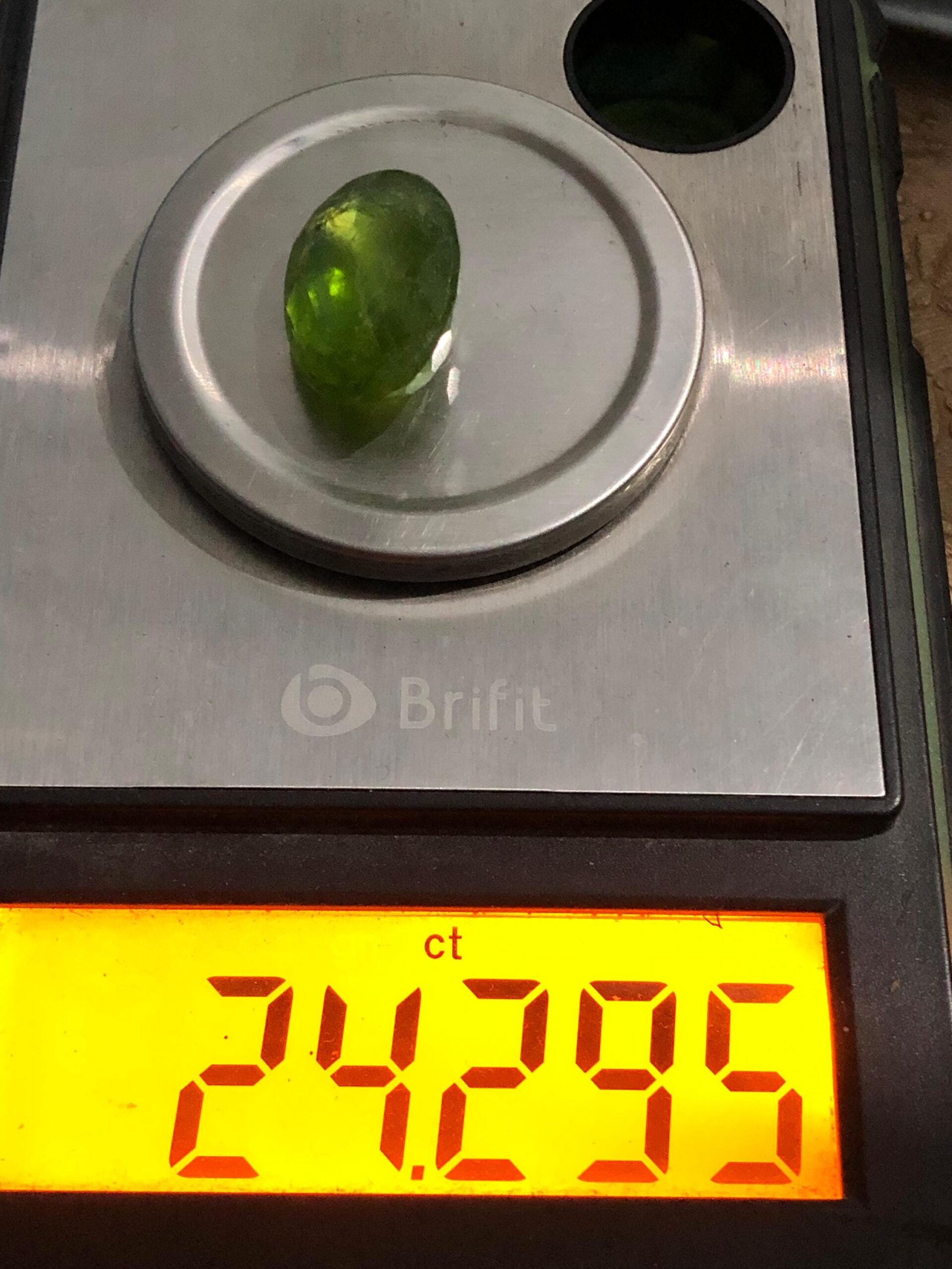 Natural Pakistani Peridot Oval Cabochon | Bright Green Collector Gemstone (24.29 Ct) - Image 6