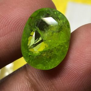 Natural Pakistani Peridot Oval Gemstone | Bright Green Loose Peridot, Jewelry Making Stone