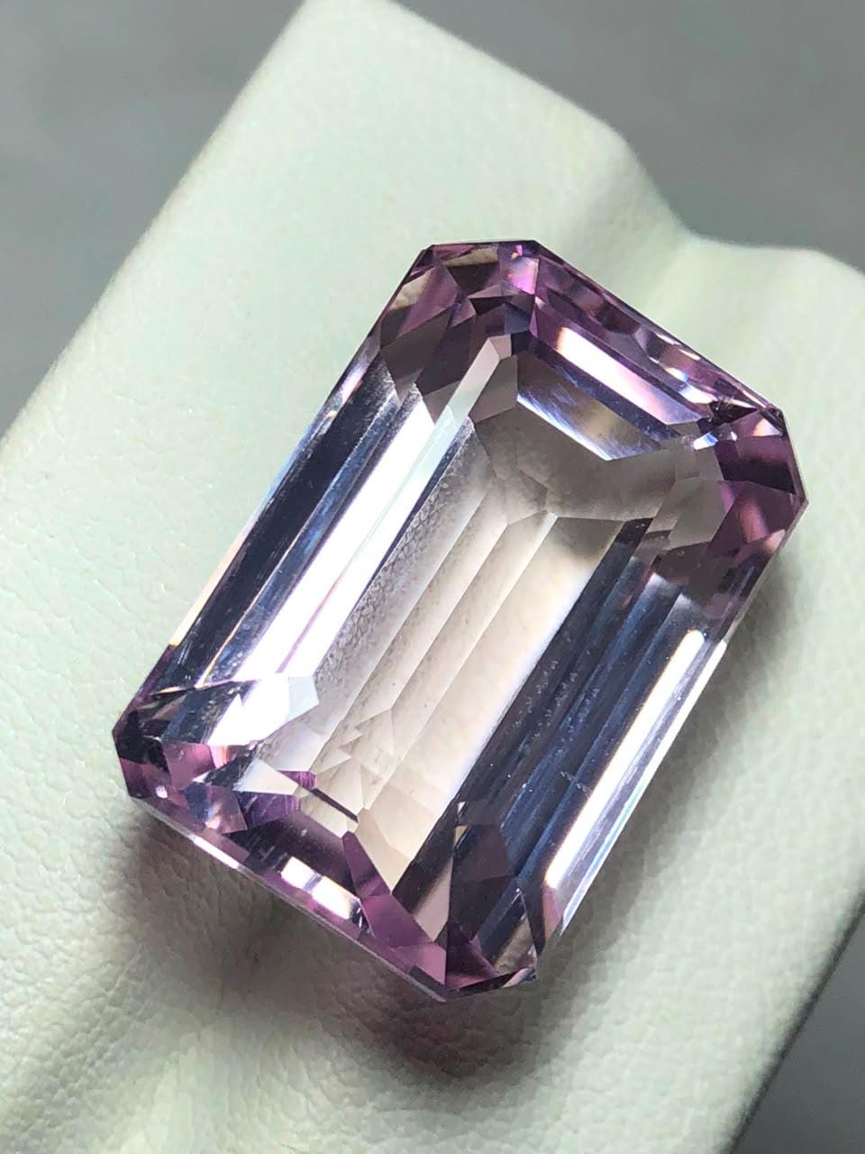 Natural 31.96 Ct Kunzite Gemstone | No treatment | Pink Lilac | Certified | Loose Gem AAA Quality