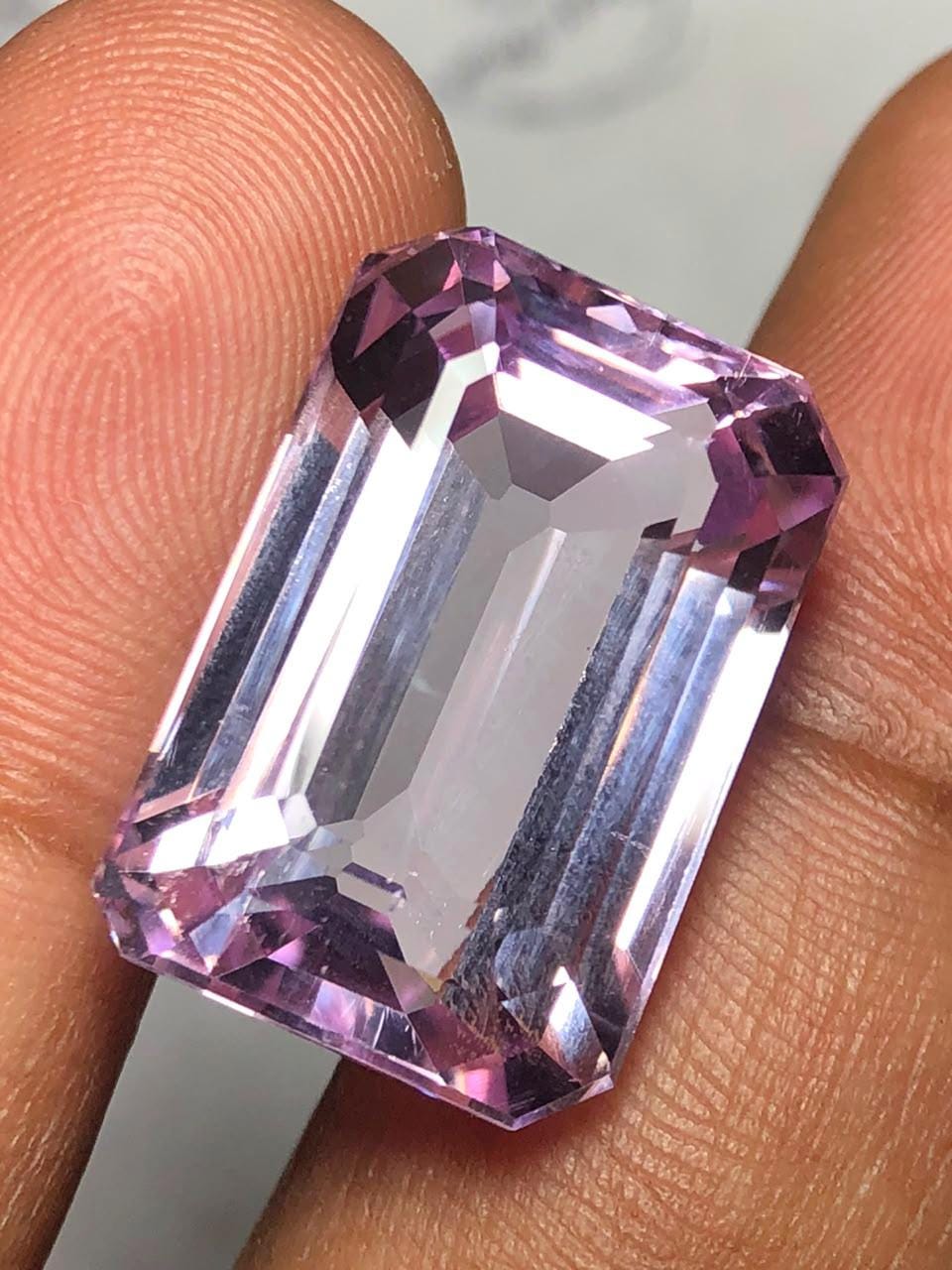 Natural 31.96 Ct Kunzite Gemstone | No treatment | Pink Lilac | Certified | Loose Gem AAA Quality - Image 6
