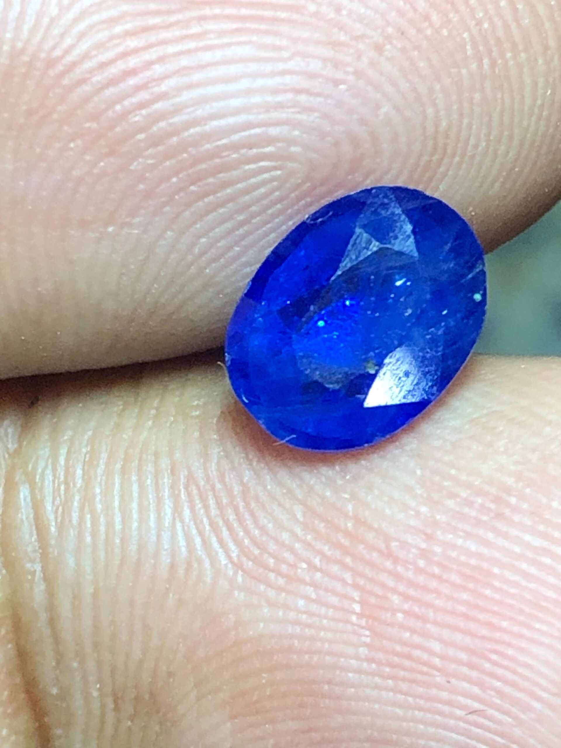 1.815 Ct Natural Ceylon Blue Sapphire | Heated Sri Lanka Sapphire | Oval Faceted Loose Gemstone - Image 4