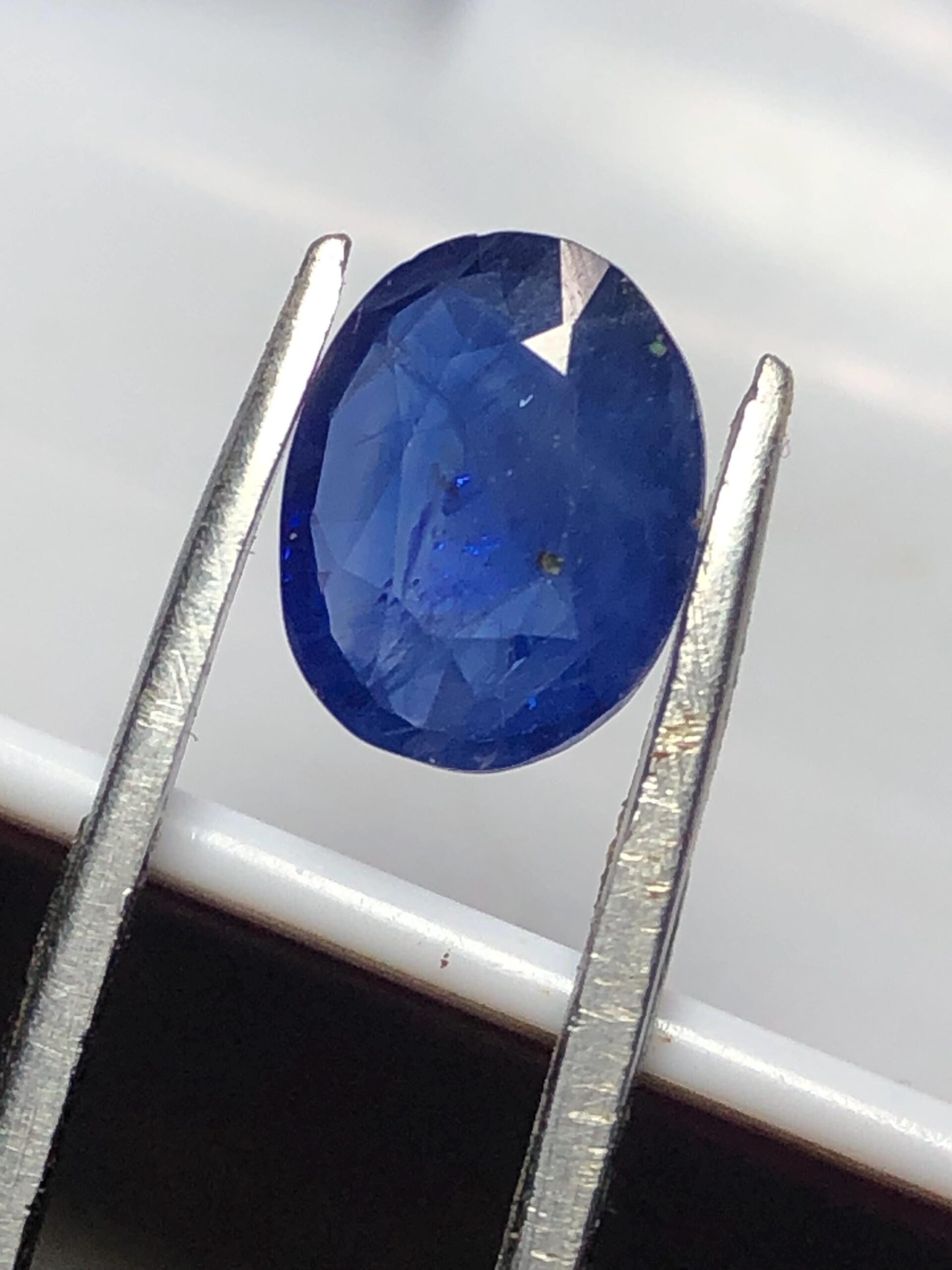 1.815 Ct Natural Ceylon Blue Sapphire | Heated Sri Lanka Sapphire | Oval Faceted Loose Gemstone - Image 6