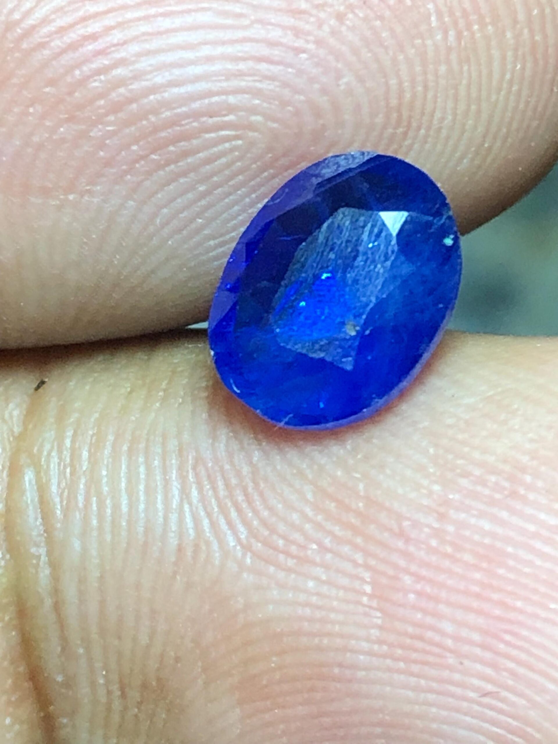1.815 Ct Natural Ceylon Blue Sapphire | Heated Sri Lanka Sapphire | Oval Faceted Loose Gemstone