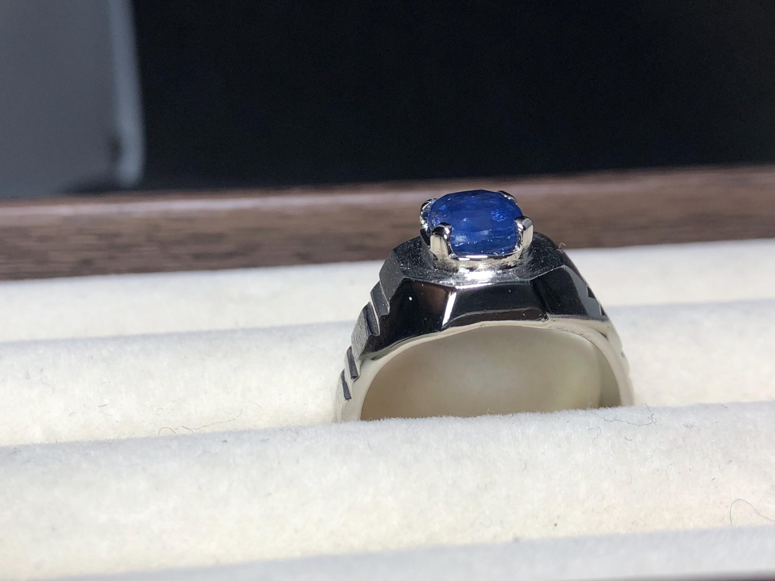 Natural Blue Sapphire Ring 2.77 Ct | Heated Ceylon Sri Lanka Sapphire | 925 Sterling Silver Men's Ring | Handmade Statement Ring - Image 10