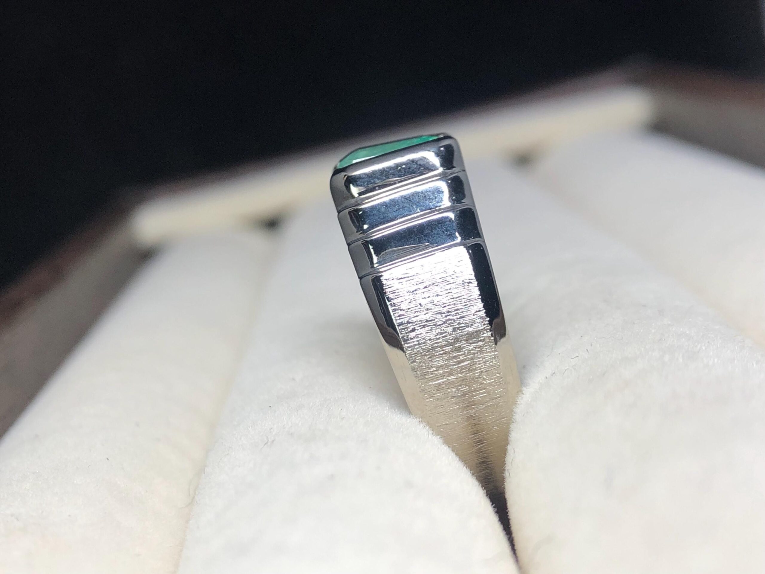 Natural Emerald Ring 1.595 Ct | No Oil Emerald Gemstone Ring | 925 Sterling Silver Ring | Green Emerald Ring | US Size 9 | Statement Ring - Image 7