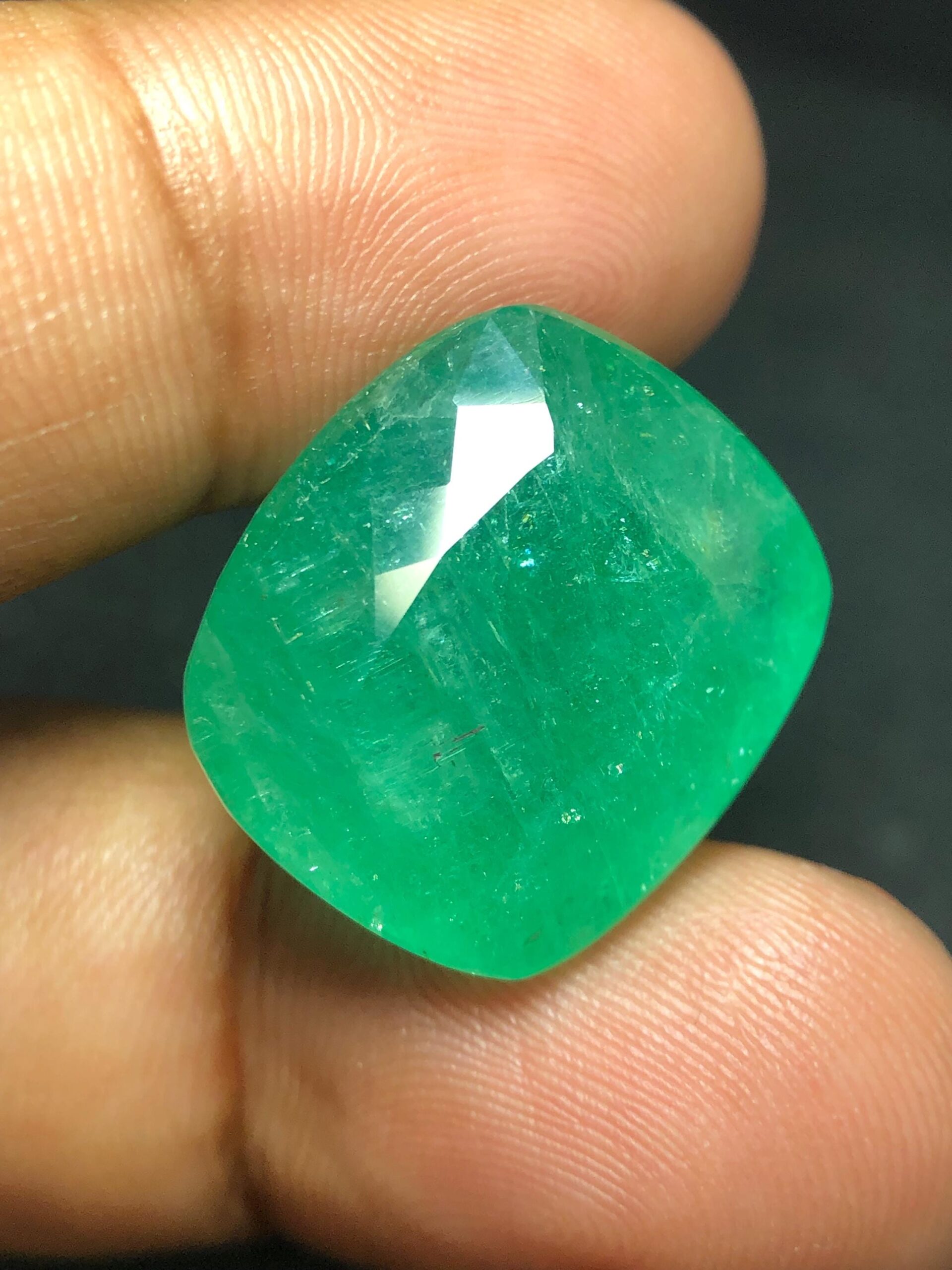 Natural Green Emerald 32.805 Ct Cushion Cut Loose Gemstone, 20.2 x 17.8 mm, Large Emerald for Custom Jewelry - Image 10