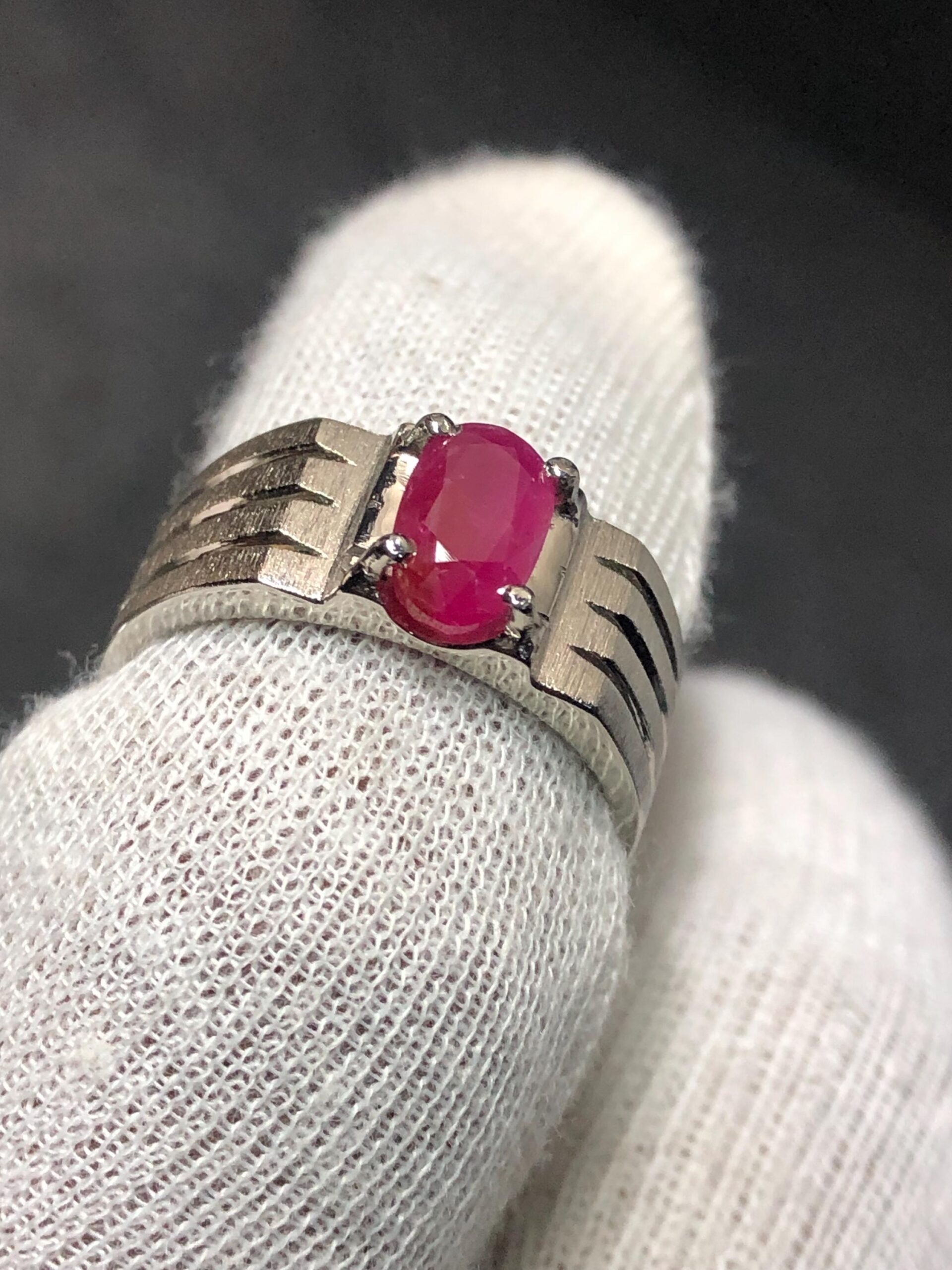 Natural Burma Ruby Ring 2.20 Ct, S925 Sterling Silver Ring Size 9, No Heat No Treatment Ruby, Certified Gemstone Jewelry, Men's Ring - Image 10