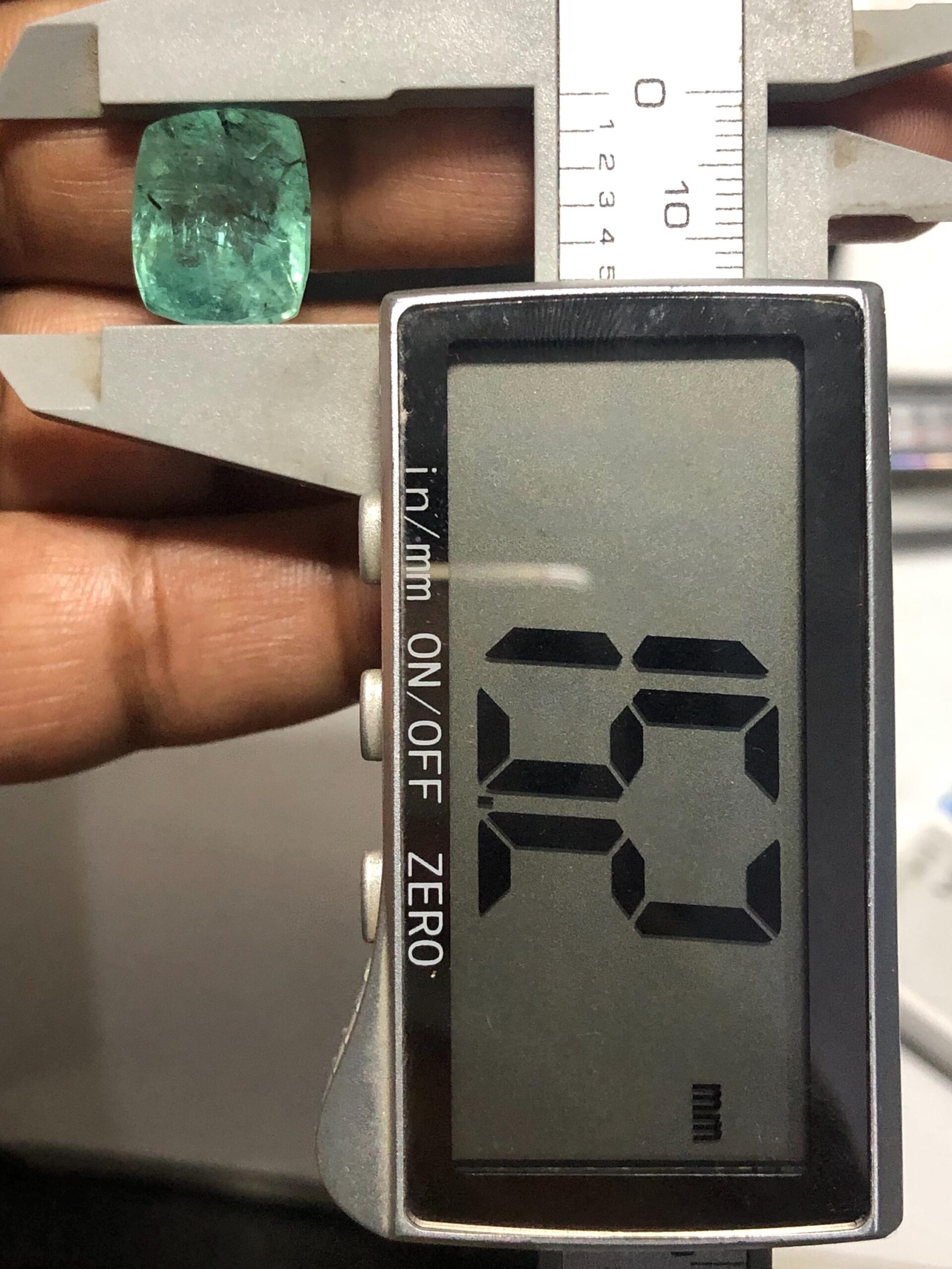 Natural Pakistani Emerald 12.24 Carat, 15.2mm Green Emerald Loose Gemstone, Pakistan Mine Emerald, Cushion Cut Gemstone for Jewelry - Image 7