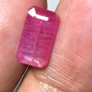 Natural Tajikistan Ruby 2.71 ct — Step Cut, Untreated