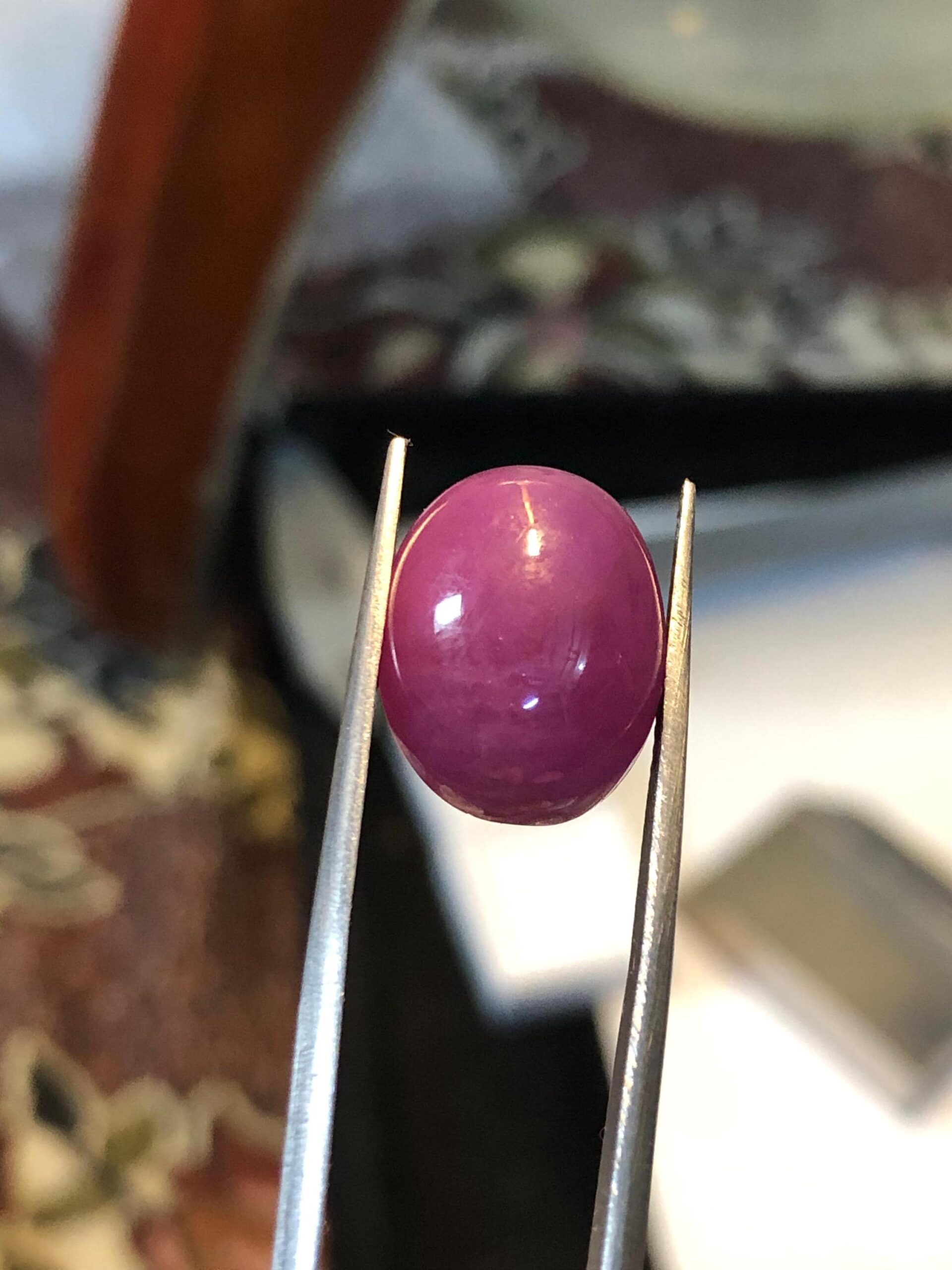 Natural Mozambique Ruby 19.435 ct — Cabochon Cut, 100% Natural - Image 3